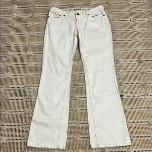 Whiteish with Blue Hue Boot Cut Jeans with Classic Flare